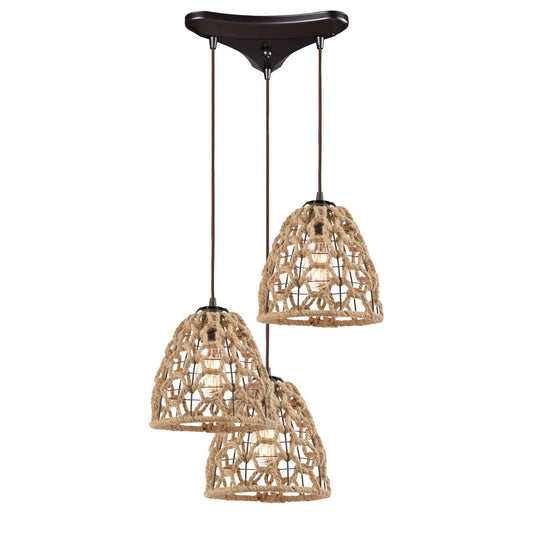 ELK Home - 10709/3 - Three Light Pendant - Coastal Inlet - Oil Rubbed Bronze
