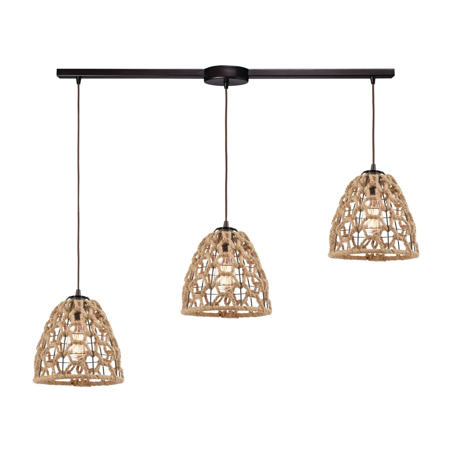 ELK Home - 10709/3L - Three Light Pendant - Coastal Inlet - Oil Rubbed Bronze