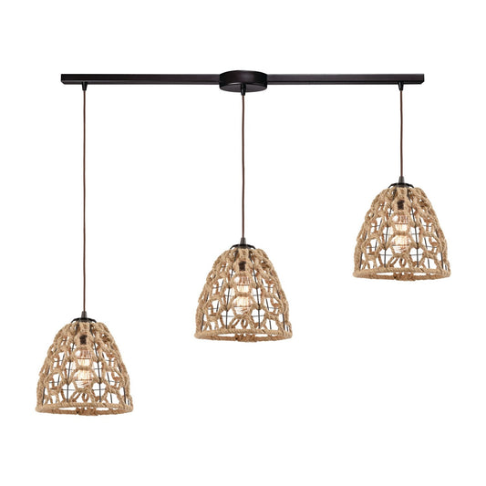 ELK Home - 10709/3L - Three Light Pendant - Coastal Inlet - Oil Rubbed Bronze