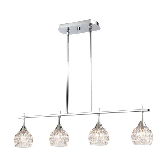 ELK Home - 10825/4 - Four Light Island Pendant - Kersey - Polished Chrome