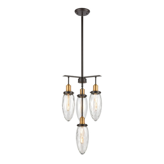 ELK Home - 16327/4 - Four Light Chandelier - Shinzu - Oil Rubbed Bronze