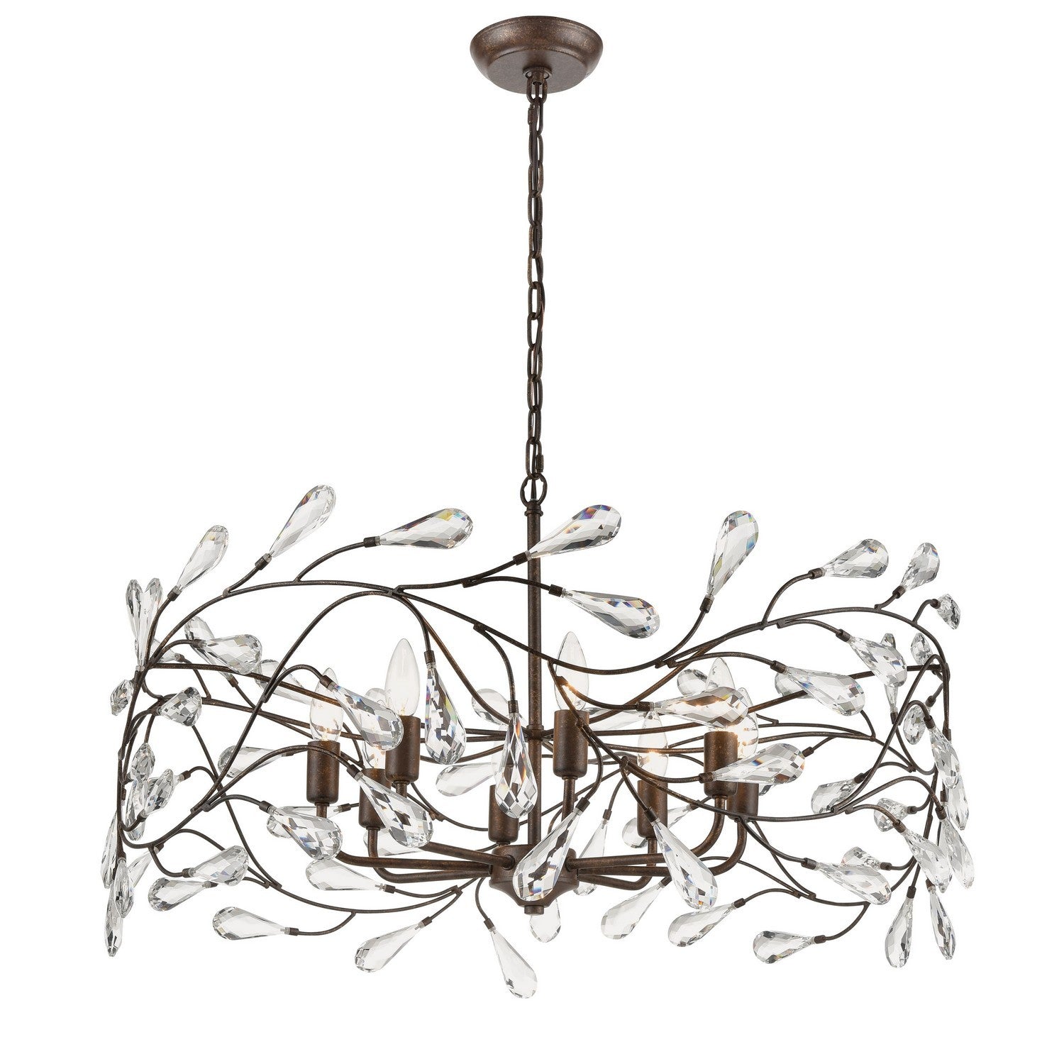 ELK Home - 18260/8 - Eight Light Chandelier - Crislett - Sunglow Bronze