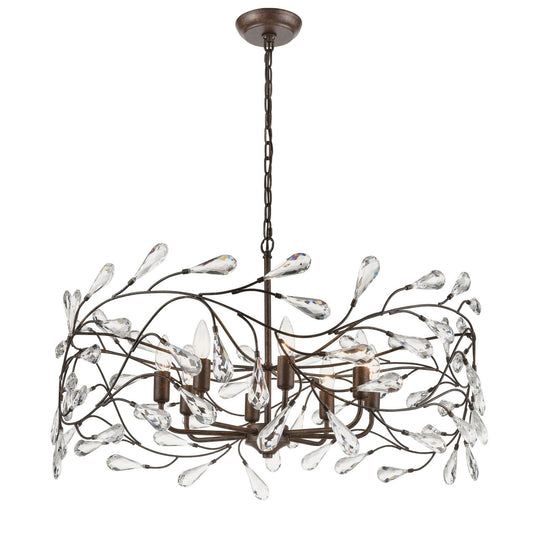 ELK Home - 18260/8 - Eight Light Chandelier - Crislett - Sunglow Bronze