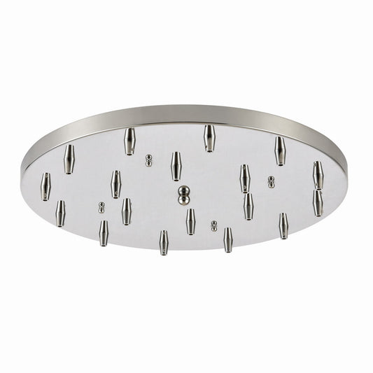 ELK Home - 18R-CHR - Pan Only, 18-Light Round - Pendant Options - Polished Chrome