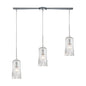 ELK Home - 21165/3L - Three Light Pendant - Hand Formed Glass - Polished Chrome