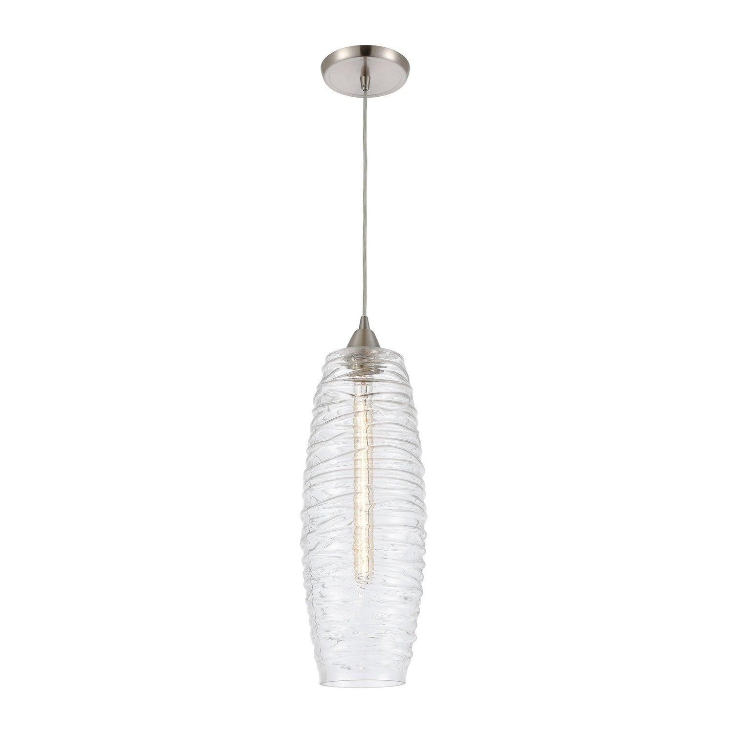 ELK Home - 21192/1 - One Light Mini Pendant - Liz - Satin Nickel