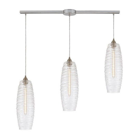 ELK Home - 21192/3L - Three Light Pendant - Liz - Satin Nickel