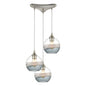 ELK Home - 25099/3 - Three Light Pendant - Sutter Creek - Satin Nickel