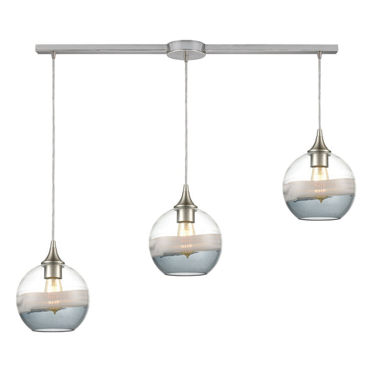 ELK Home - 25099/3L - Three Light Pendant - Sutter Creek - Satin Nickel