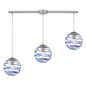 ELK Home - 31743/3L - Three Light Pendant - Vines - Satin Nickel