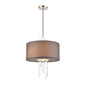 ELK Home - 46593/3 - Three Light Chandelier - Crystal Falls - Satin Nickel
