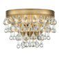 Crystorama - 132-VG - Two Light Wall Sconce - Calypso - Vibrant Gold