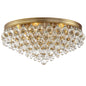 Crystorama - 138-VG - Six Light Flush Mount - Calypso - Vibrant Gold