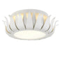 Crystorama - 510-MT - Three Light Flush Mount - Broche - Matte White