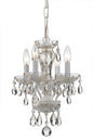 Crystorama - 5534-WW-CL-SAQ - Four Light Mini Chandelier - Traditional Crystal - Wet White