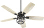 Quorum - 13525-69 - 52"Patio Fan - Galveston - Textured Black