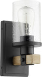 Quorum - 5189-1-69 - One Light Wall Mount - Alpine - Textured Black w/ Driftwood finish