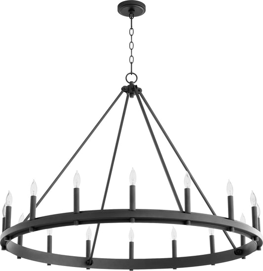 Quorum - 611-16-69 - 16 Light Chandelier - Aura - Textured Black