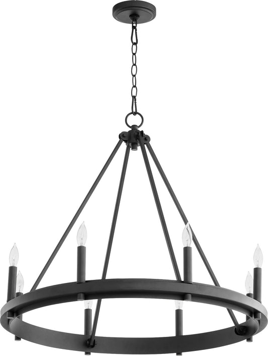 Quorum - 611-8-69 - Eight Light Chandelier - Aura - Textured Black