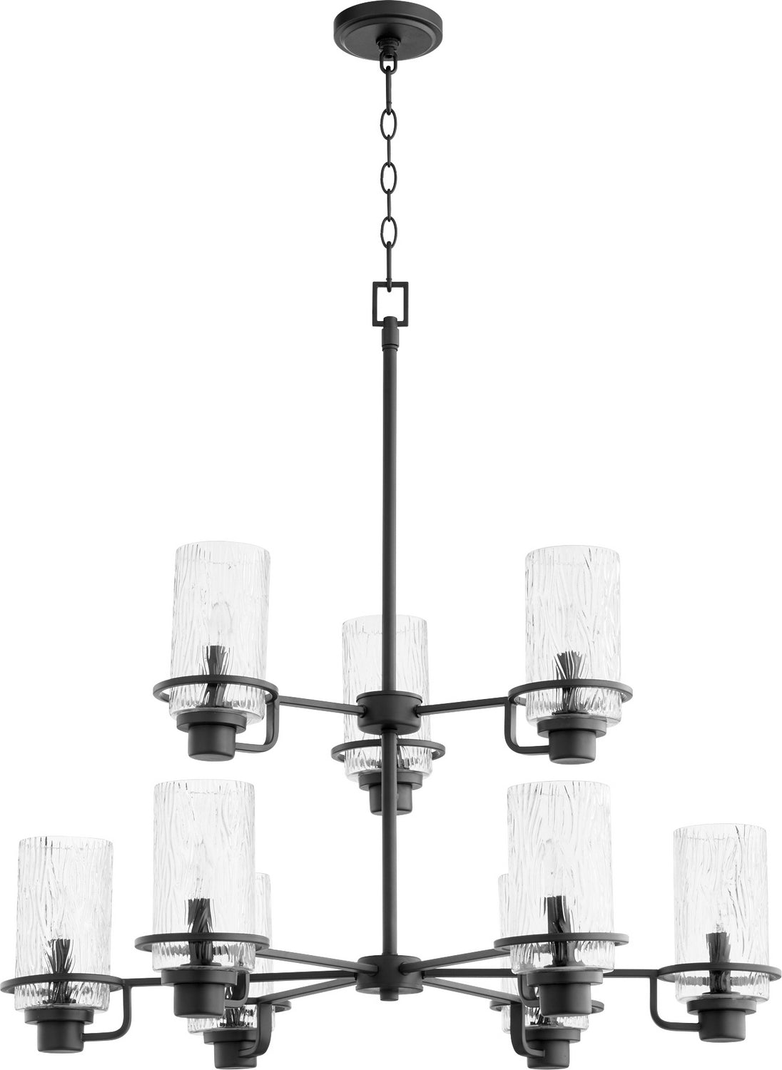 Quorum - 627-9-69 - Nine Light Chandelier - Lazo - Textured Black