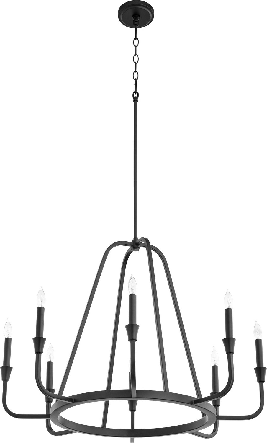 Quorum - 6314-8-69 - Eight Light Chandelier - Marquee - Textured Black