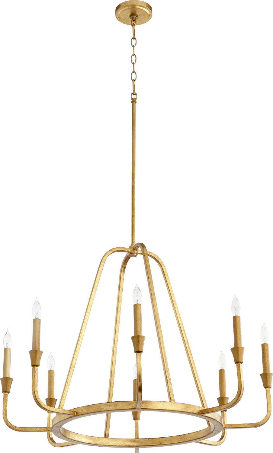 Quorum - 6314-8-74 - Eight Light Chandelier - Marquee - Gold Leaf