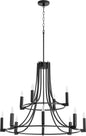 Quorum - 696-12-69 - 12 Light Chandelier - Olympus - Textured Black