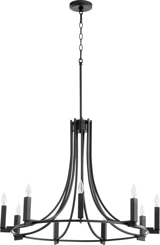 Quorum - 696-9-69 - Nine Light Chandelier - Olympus - Textured Black