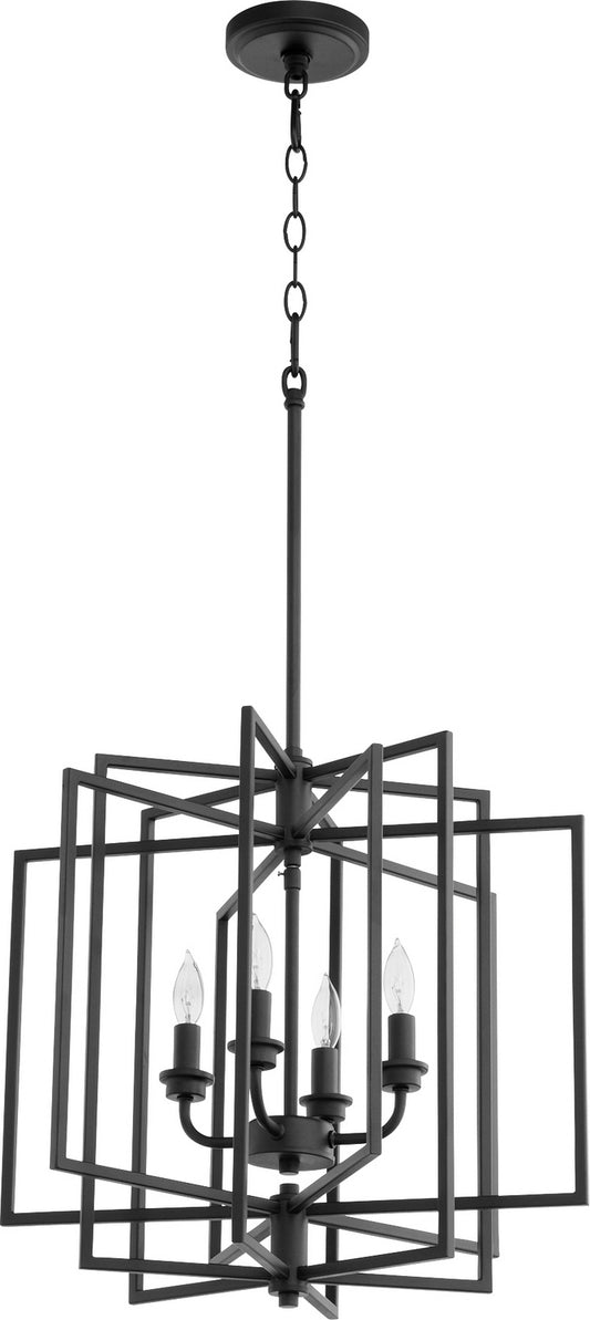 Quorum - 888-4-69 - Four Light Pendant - Hammond - Textured Black
