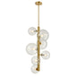 DVI Lighting - DVP27049VBR-CL - Seven Light Foyer Pendant - Courcelette - Venetian Brass With Clear Glass