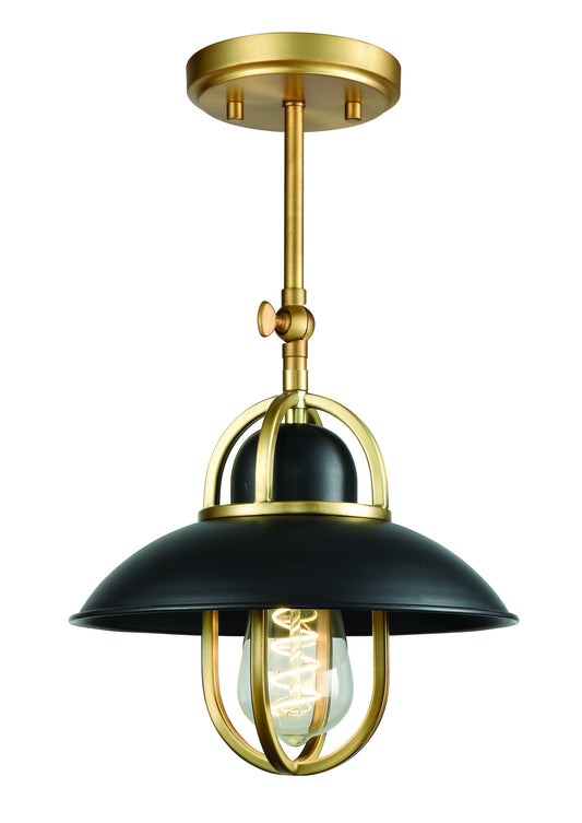 DVI Lighting - DVP31001GR+VBR - One Light Wall Sconce - Peggy'S Cove - Graphite And Venetian Brass