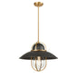 DVI Lighting - DVP31005GR+VBR - One Light Pendant - Peggy'S Cove - Graphite And Venetian Brass
