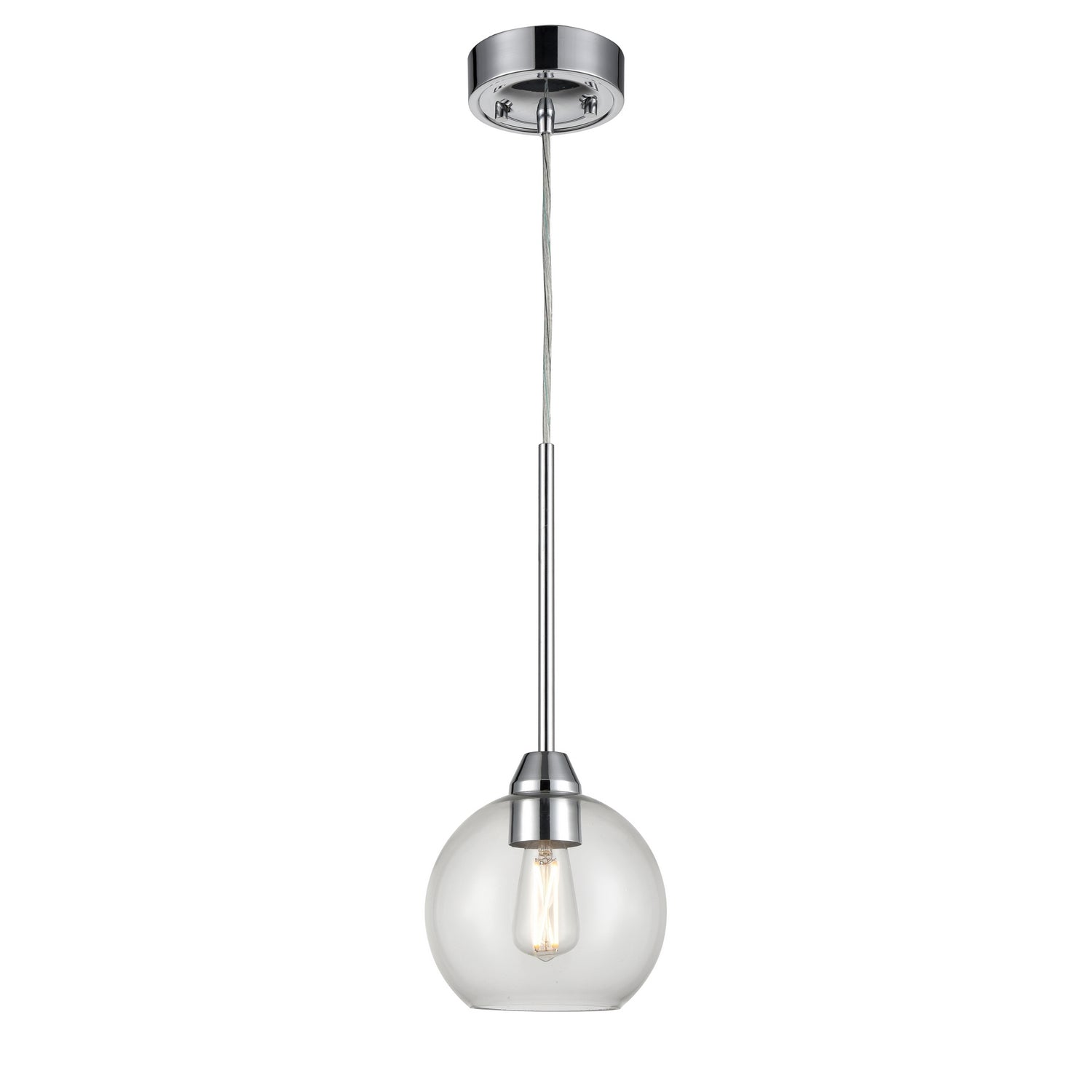 DVI Lighting - DVP34721CH-CL - One Light Mini-Pendant - Andromeda - Chrome With Clear Glass