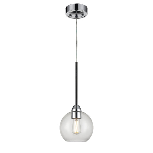 DVI Lighting - DVP34721CH-CL - One Light Mini-Pendant - Andromeda - Chrome With Clear Glass