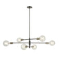 DVI Lighting - DVP41102PL+GR - Six Light Pendant - Lake Loft - Platinum And Graphite
