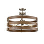 DVI Lighting - DVP41808BN+BAW - Five Light Pendant - Fort Garry - Buffed Nickel And Barnwood On Metal