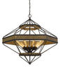 Cal Lighting - FX-3702-9 - Nine Light Chandelier - Alicante - Wood/Black