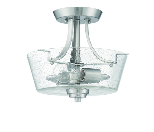 Craftmade - 41952-BNK-CS - Two Light Semi Flush Mount Convertible - Grace - Brushed Polished Nickel
