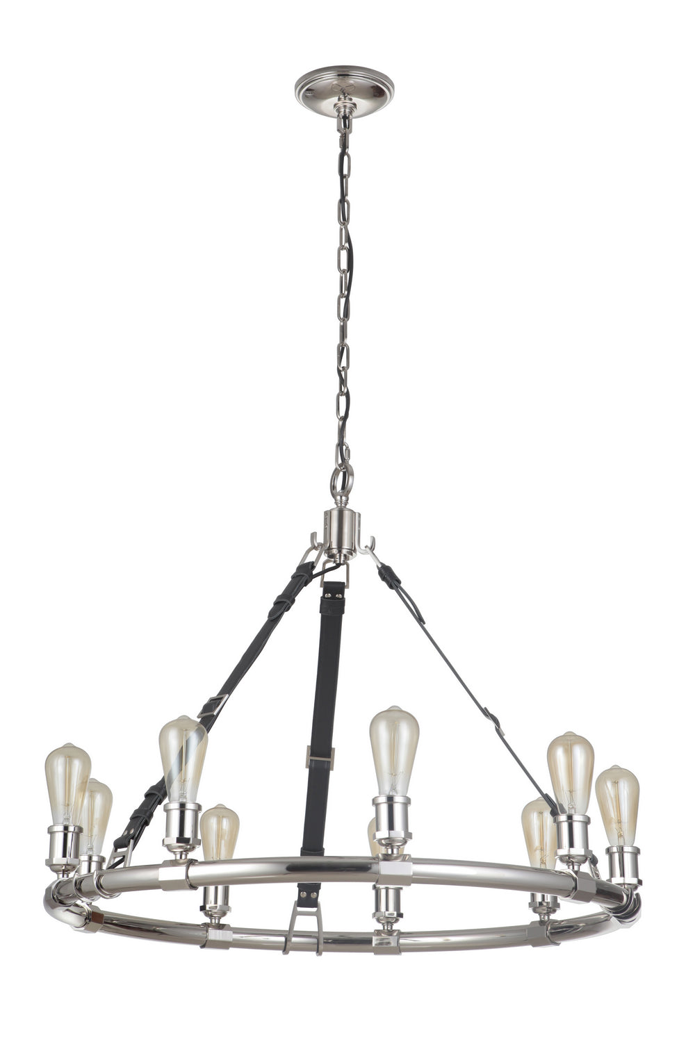 Craftmade - 48129-PLN - Nine Light Chandelier - Huxley - Polished Nickel