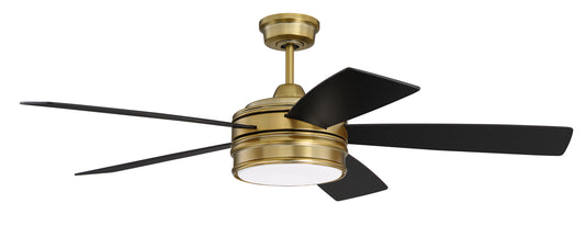 Craftmade - BRX52SB5 - 52"Ceiling Fan - Braxton - Satin Brass