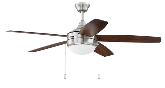 Craftmade - PHA52BNK5 - 52"Ceiling Fan - Phaze 5 - Brushed Polished Nickel