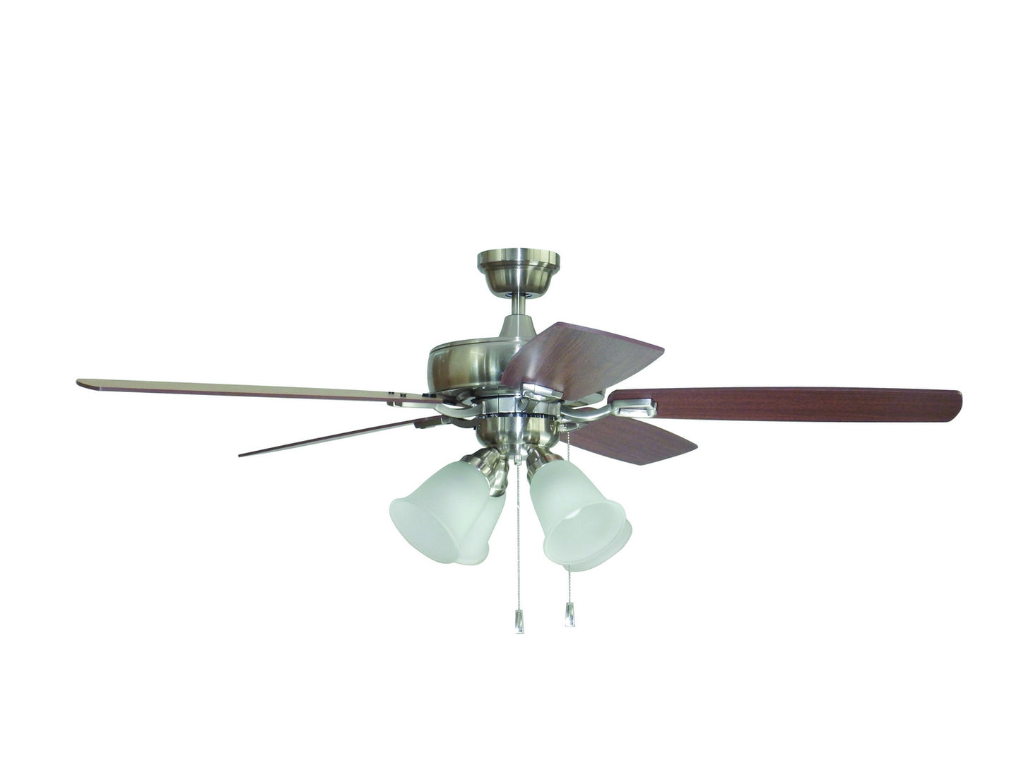 Craftmade - TCE52BNK5C4 - 52"Ceiling Fan - Twist N Click 4 Light - Brushed Polished Nickel