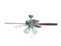 Craftmade - TCE52BNK5C4 - 52"Ceiling Fan - Twist N Click 4 Light - Brushed Polished Nickel