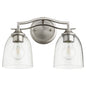 Quorum - 5027-2-265 - Two Light Vanity - Jardin - Satin Nickel w/ Clear/Seeded