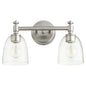 Quorum - 5122-2-265 - Two Light Vanity - Rossington - Satin Nickel w/ Clear/Seeded