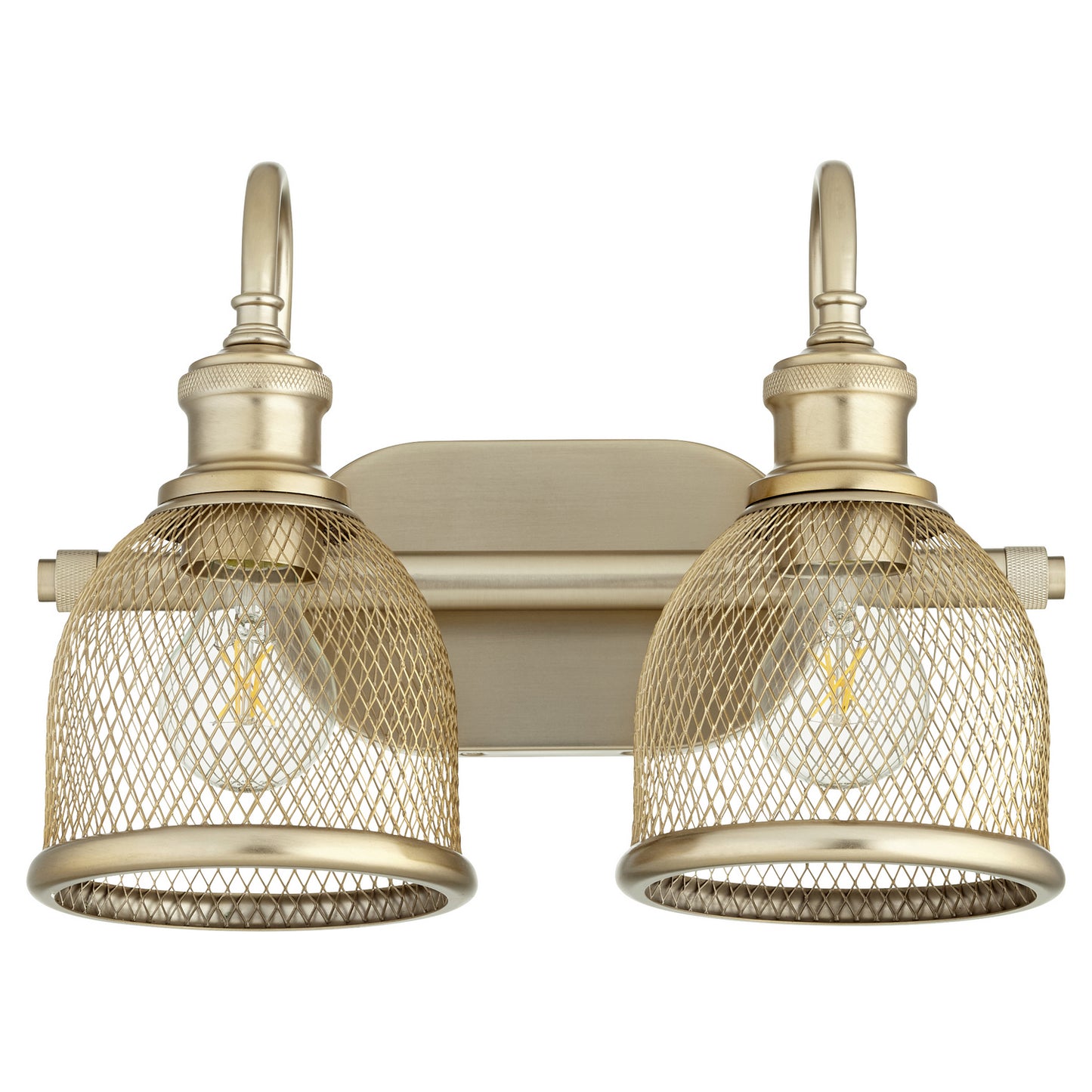 Quorum - 5212-2-80 - Two Light Vanity - Omni - Aged Brass