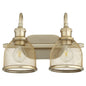 Quorum - 5212-2-80 - Two Light Vanity - Omni - Aged Brass