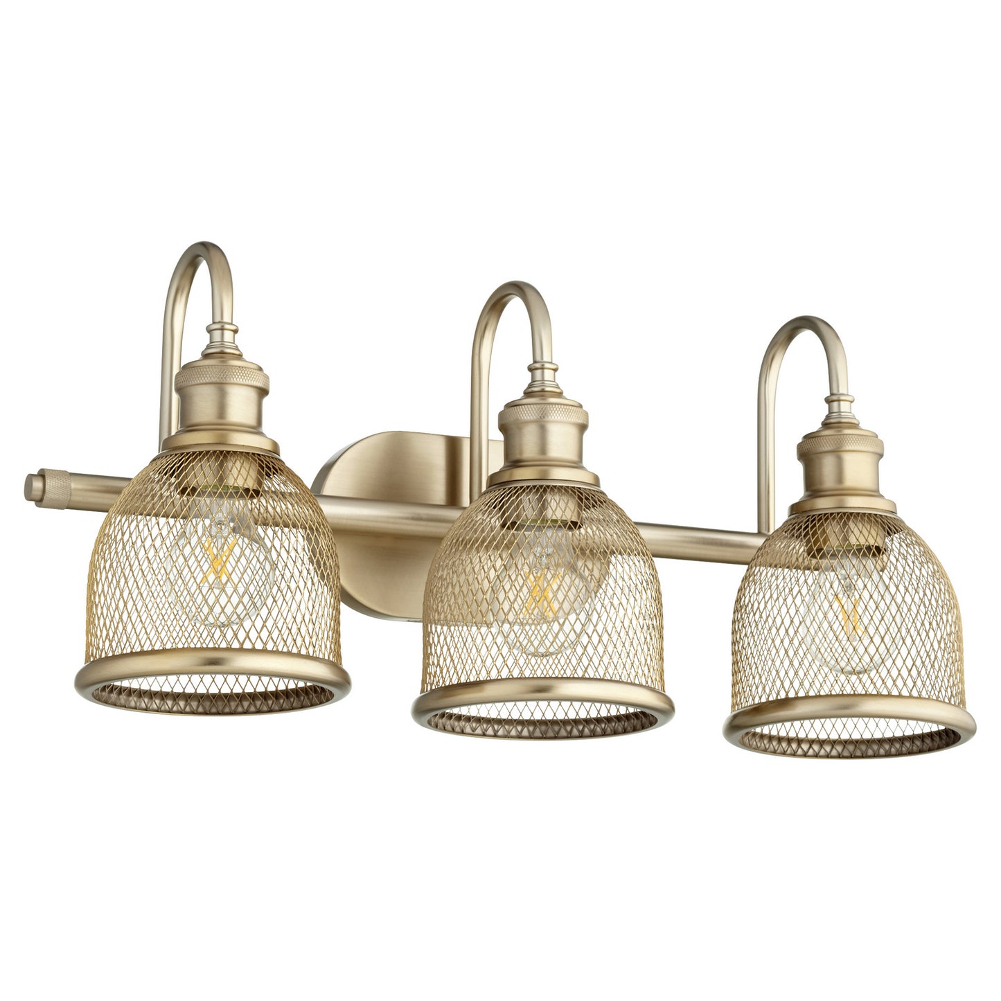 Quorum - 5212-3-80 - Three Light Vanity - Omni - Aged Brass