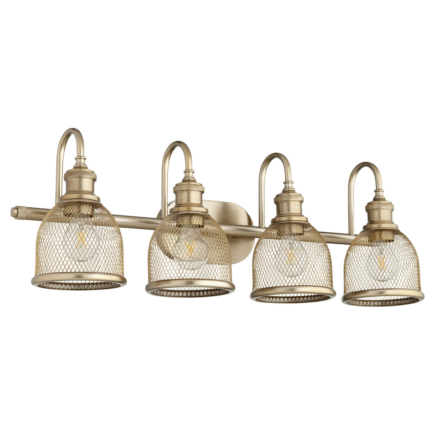 Quorum - 5212-4-80 - Four Light Vanity - Omni - Aged Brass