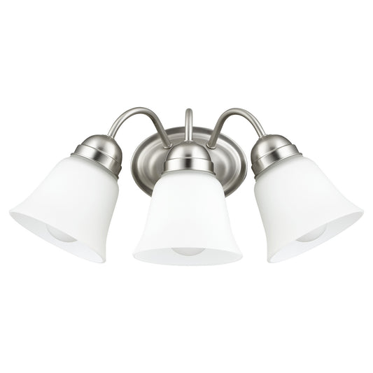 Quorum - 5404-3-65 - Three Light Wall Mount - 5404 Lighting Series - Satin Nickel